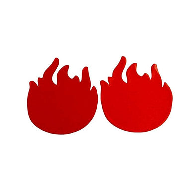 Red Satin Flame Pasties