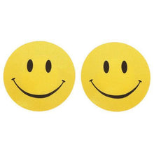 Load image into Gallery viewer, Yellow Smiley Face Satin Pasties