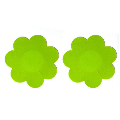 Neon Green Satin Petal Pasties