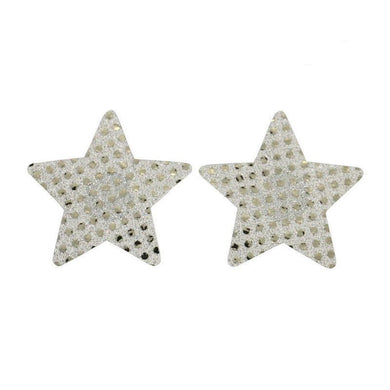 Sparkling Silver Sparkle Sequin Star Pasties