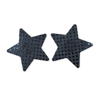 Black Sparkle Sequin Star Pasties