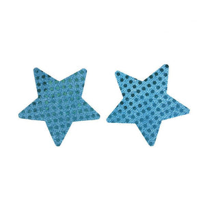 Sea Blue Sparkle Sequin Star Pasties