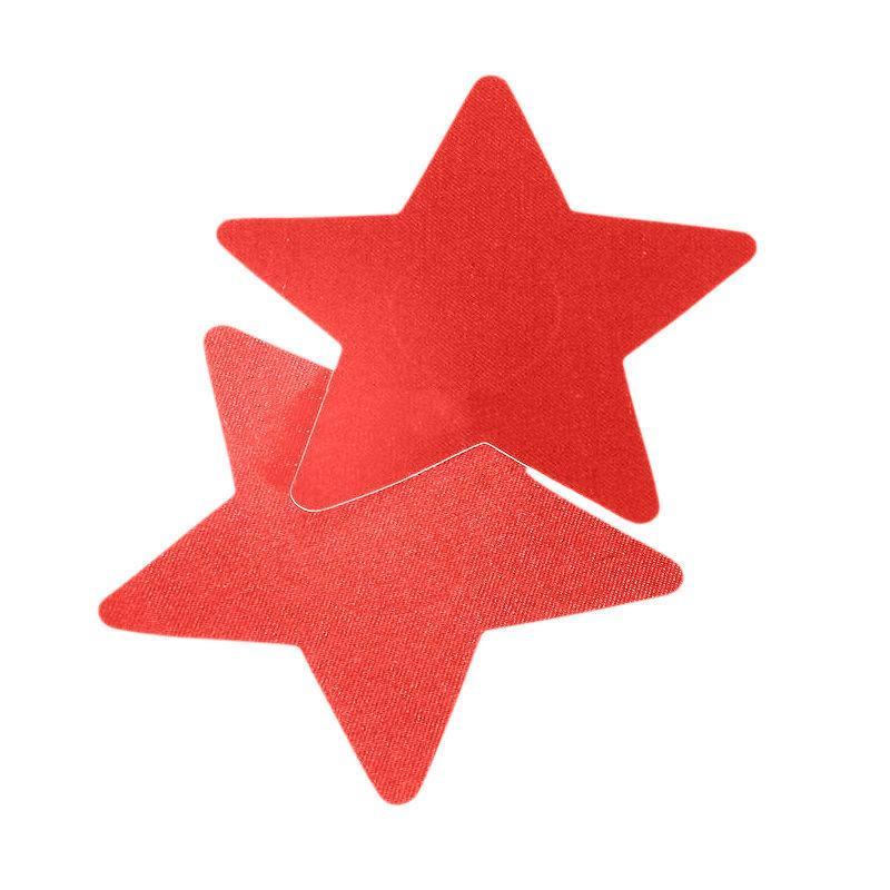 Red Satin Star Pasties