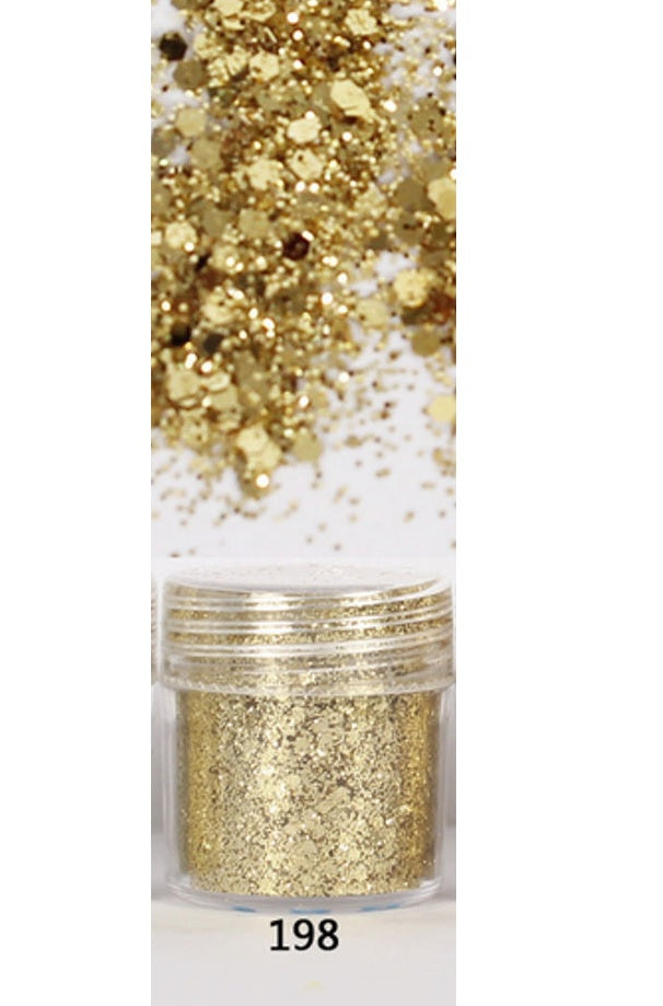 Gold Airplane Glitter