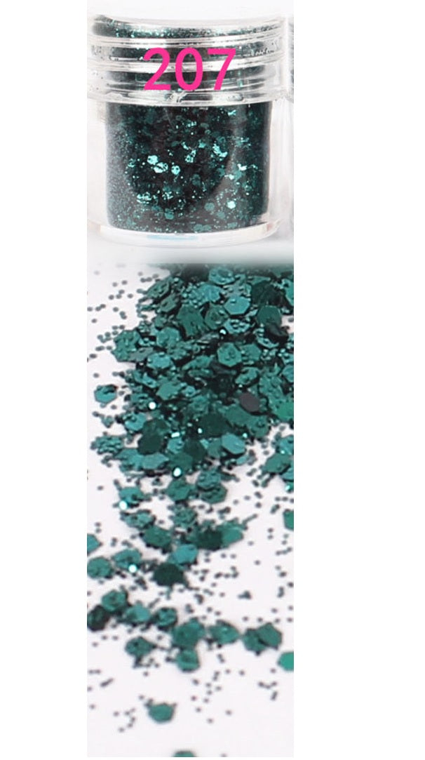 Forest Green Duet Glitter