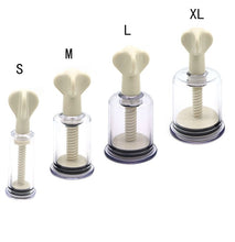 Load image into Gallery viewer, Clear 1 Inch Size Matters Twist Up Nipple and Clitoris Suction Device