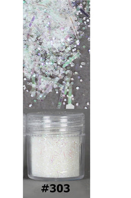 White Icicle Snow Bird Glitter