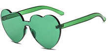 Load image into Gallery viewer, Emerald Green Sweet Heart Sunglasses