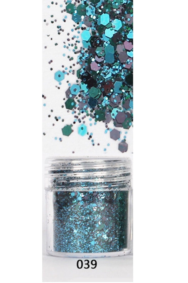 Midnight Blue Corkscrew Glitter