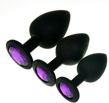 Load image into Gallery viewer, Purple Gem 3 Sizes Unisex Butt Toy Insert Plug Trainer Kit