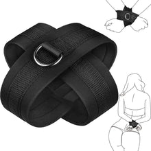 Load image into Gallery viewer, Black Cross Adjustable Handcuffs