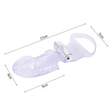 Load image into Gallery viewer, Clear Finger Sleeve G-Spot Vibrator