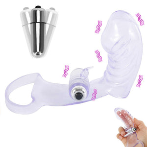 Clear Finger Sleeve G-Spot Vibrator