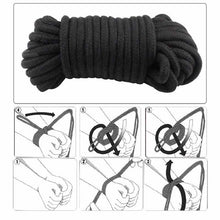 Load image into Gallery viewer, Black 10m Bondage Rope