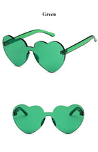 Load image into Gallery viewer, Emerald Green Sweet Heart Sunglasses