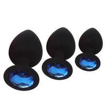 Load image into Gallery viewer, Blue Gem 3 Sizes Unisex Butt Toy Insert Plug Trainer Kit