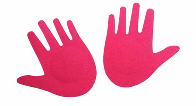 Hot Pink Satin Hand Pasties