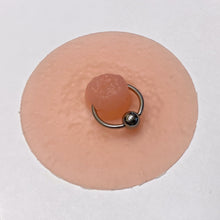 Load image into Gallery viewer, Reusable Realistic Nipple Enhancers Small Ring Pasties w/  Stainless Steel Nipple Rings