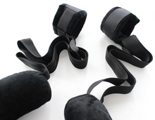 Load image into Gallery viewer, Black Bondage Lockable Restraints with Neck Pillow