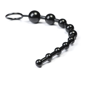 Black 10 Inch Performance Anal Beads