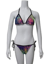 Load image into Gallery viewer, Rainbow to Purple Flip Sequin Triangle Bikini