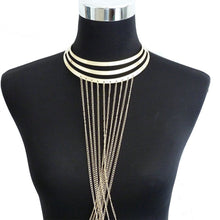 Load image into Gallery viewer, Gold Choker and Body Chain Fashion Jewelry