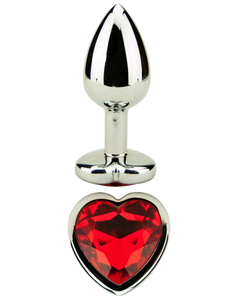 Red Hearts 3 Sizes Unisex Butt Toy Insert Plug Trainer Kit