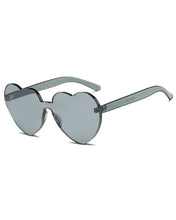 Load image into Gallery viewer, Gray Sweet Heart Sunglasses