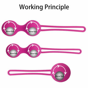 Hot Pink Ben Wa Balls Exerciser Set