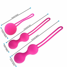 Load image into Gallery viewer, Hot Pink Ben Wa Balls Exerciser Set