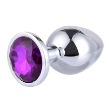 Load image into Gallery viewer, Purple Gem Butt Toy Insert