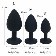 Load image into Gallery viewer, Crystal Gem 3 Sizes Unisex Butt Toy Insert Plug Trainer Kit