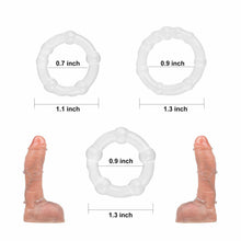 Load image into Gallery viewer, Clear Triple Cock Ring Set