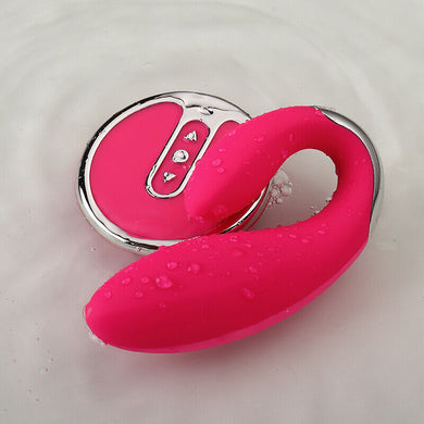 Hot Pink Female Remote Control Sex Massager Toy