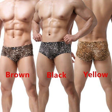 Load image into Gallery viewer, Leopard Yellow Animal Print Boxer Shorts