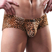 Load image into Gallery viewer, Leopard Yellow Animal Print Boxer Shorts