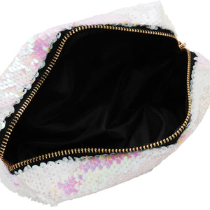 Magic Pink Iridescent Flip Sequin Pouch