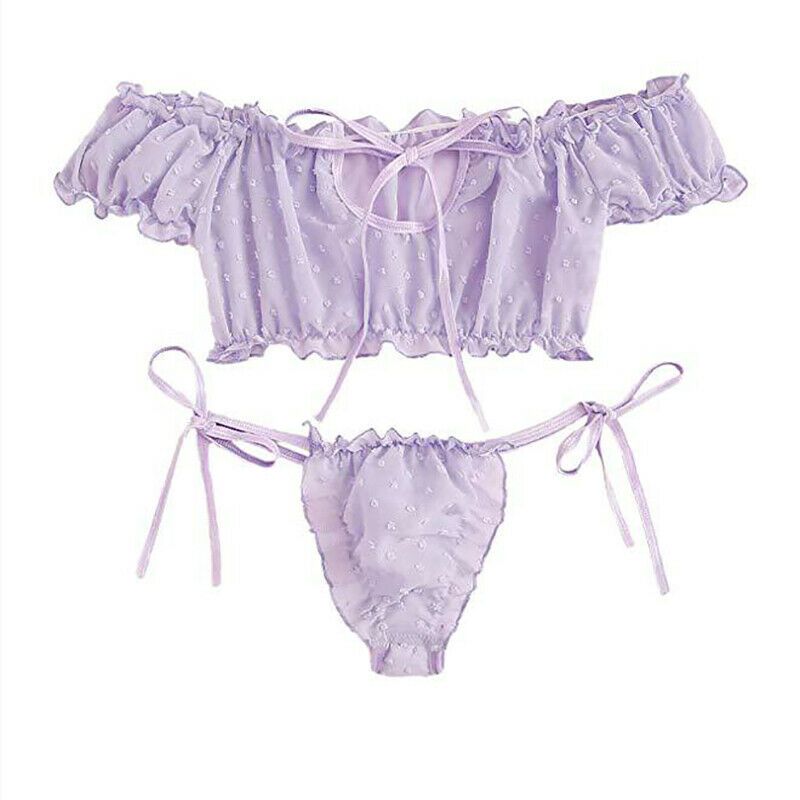 Sexy Lavender Babydoll Top and Panty