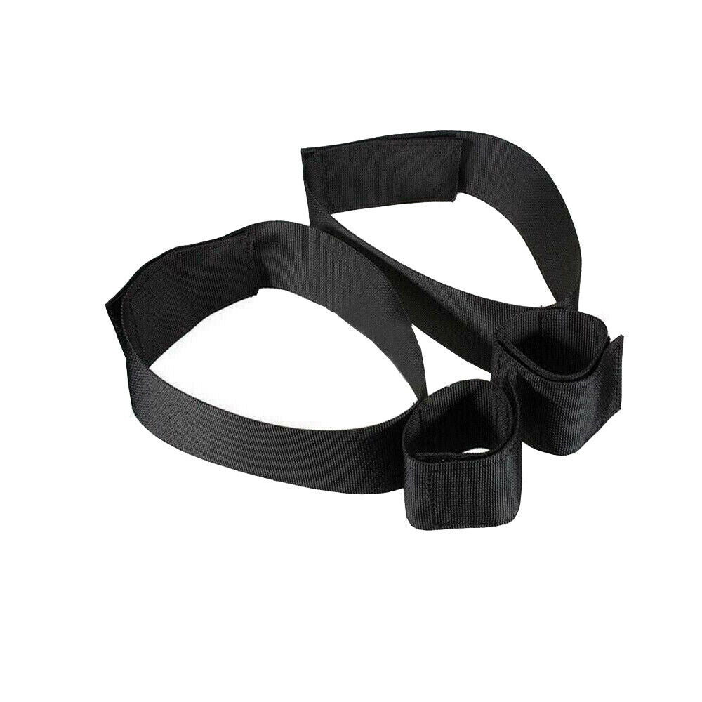 Black Bondage Strap Cuffs Restraint Kit