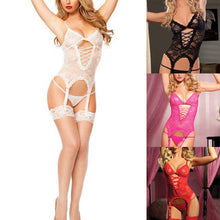 Load image into Gallery viewer, Black Midnight Affair Camisole Lingerie Set