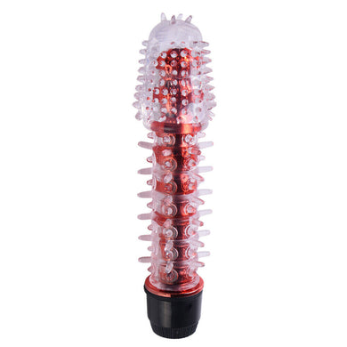 Red, Black and Clear Powerful Multi-Speed Vibrator