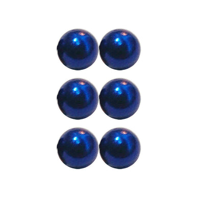 6 Piece Royal Blue Body Clamps Temporary Unique Non Piercing Magnet Nipple or Facial Balls