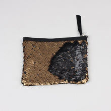 Load image into Gallery viewer, Gold to Black Flip Sequin Stunning Small Clutch