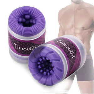 Purple Stroker Male Masturbator Egg Pocket Pussy Cup Sex Toy