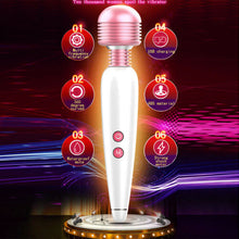 Load image into Gallery viewer, Pink and White Rechargeable 12 Mode Vibrator