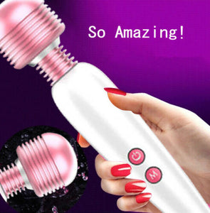 Pink and White Rechargeable 12 Mode Vibrator