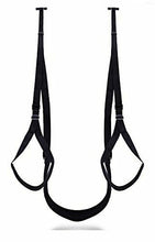 Load image into Gallery viewer, Black Adjustable Door Hanging Sex Swing with Seat