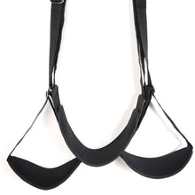 Load image into Gallery viewer, Black Adjustable Door Hanging Sex Swing with Seat