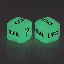 Load image into Gallery viewer, Glow in the Dark Erotic Dice Game