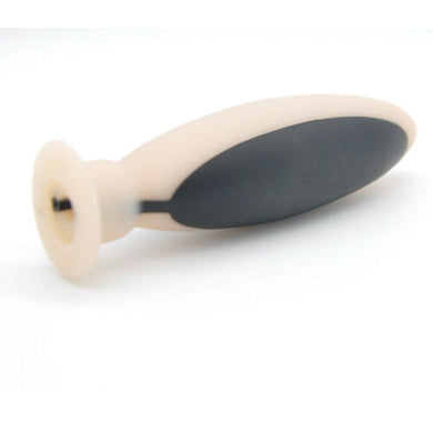 Black and Beige Electric Waterproof Butt Plug